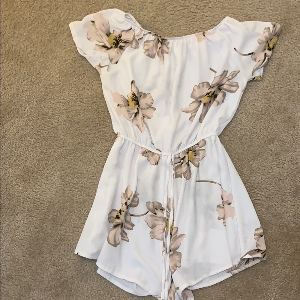 romper with flowers size medium